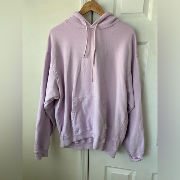Pleasing The Heavyweight Drawstring Hoodie in Lavender size L - Picture 3 of 7
